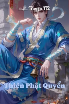 Bìa sách Thiên Phật Quyển với hình ảnh nhân vật kiếm hiệp.