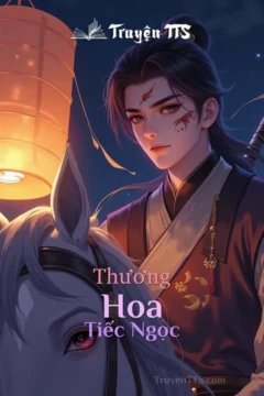 Bìa truyện Thương Hoa Tiếc Ngọc với hình ảnh cặp đôi cổ trang trong mưa phùn.