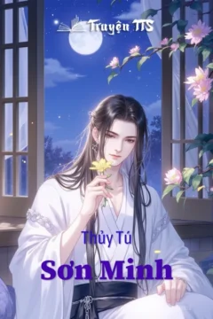 Bìa truyện Thủy Tú Sơn Minh với hình ảnh đêm đông tuyết trắng và nhân vật bí ẩn.