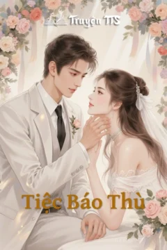 Bìa truyện "Tiệc Báo Thù" của Quỷ Cổ Nữ, thể hiện không khí bí ẩn và kịch tính.