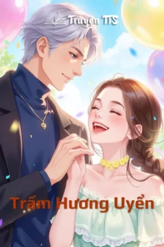 Bìa truyện Trầm Hương Uyển với hình ảnh cặp đôi chính thể hiện sự day dứt và tình yêu phức tạp.