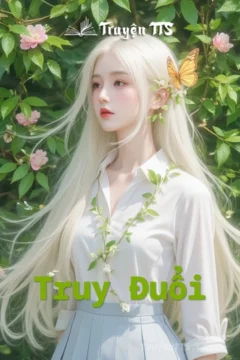 Bìa truyện Truy Đuổi, khắc họa hình ảnh hai nhân vật chính trong bối cảnh đua xe.