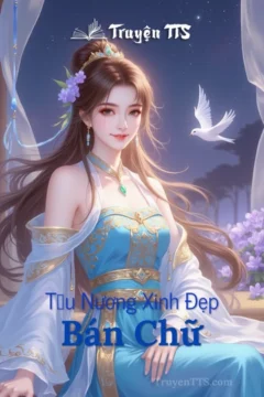 Bìa truyện Bán Chữ với hình ảnh nữ tử xinh đẹp trong trang phục cổ đại.