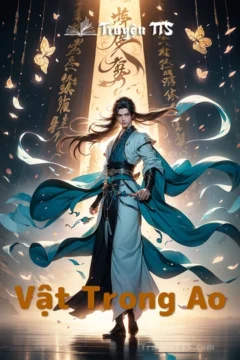 Ảnh bìa truyện 'Vật Trong Ao' với hình ảnh ao nước và các sinh vật yêu tinh đáng yêu.