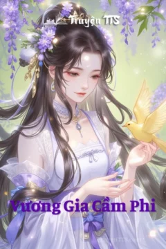 Bìa truyện Vương Gia Cầm Phi với hình ảnh hai nhân vật chính trong trang phục cổ trang.