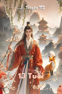 Bìa truyện Vương Phi 13 Tuổi với hình ảnh cô gái xinh đẹp mặc cổ phục và một chàng trai tuấn tú.