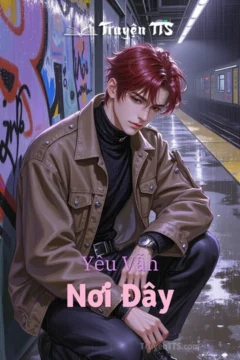 Bìa truyện Yêu Vẫn Nơi Đây với hình ảnh lãng mạn của cặp đôi.