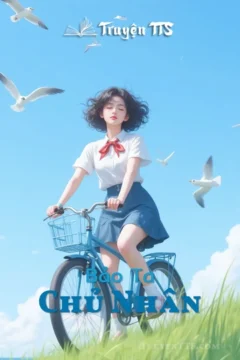Bìa truyện Chủ Nhân với hình ảnh hai nhân vật chính và chú chó.