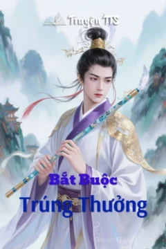 Bìa truyện Bắt Buộc Trúng Thưởng với hình ảnh hai nam sinh trong bối cảnh trường học.