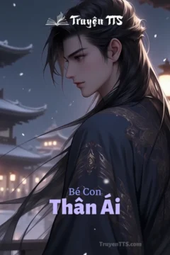 Bìa truyện Bé Con Thân Ái với hình ảnh hai người đàn ông và một em bé.