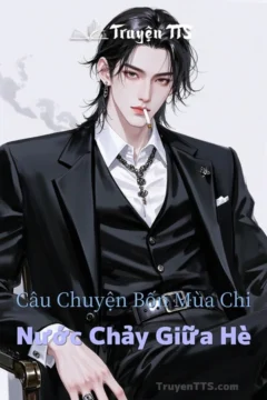 Bìa truyện Nước Chảy Giữa Hè với hình ảnh hai chàng trai.