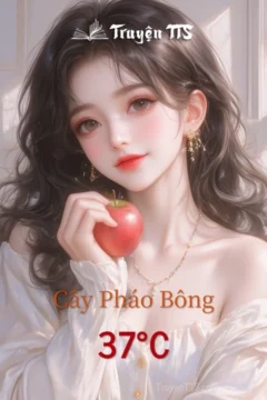 Bìa truyện Cây Pháo Bông 37°C với hình ảnh hai nhân vật chính trong trang phục học sinh.