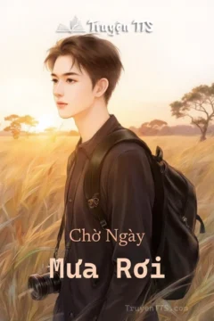 Bìa truyện Chờ Ngày Mưa Rơi với hình ảnh cô gái dưới mưa.