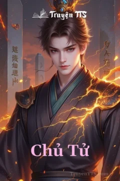Bìa truyện Chủ Tử với hình ảnh hai nhân vật nam chính trong trang phục cổ trang.