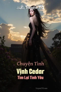 Bìa truyện Vịnh Cedar với nhân vật chính nhìn về phía biển.