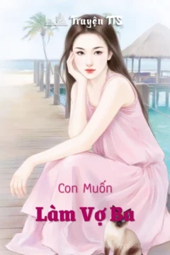 Bìa truyện "Làm Vợ Ba" với hình ảnh lãng mạn, gợi cảm xúc về tình yêu và gia đình.