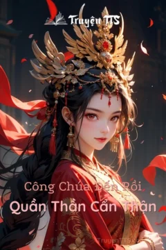 Bìa truyện Quần Thần Cẩn Thận với hình ảnh công chúa và hai vị công tử.