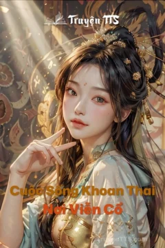 Ảnh bìa truyện Cuộc Sống Khoan Thai Nơi Viễn Cổ: Cô gái hiện đại và người đàn ông nguyên thủy giữa bối cảnh rừng núi sơ khai.