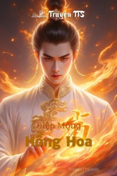Bìa truyện Hồng Hoa với hình ảnh nhân vật trong trang phục cổ trang, phong cảnh tiên hiệp.