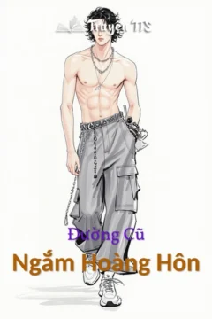 Bìa truyện Ngắm Hoàng Hôn với hình ảnh hai nhân vật chính Lộ Kha Đồng và Phí Nguyên.