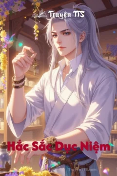 Bìa truyện Hắc Sắc Dục Niệm với hình ảnh hai nhân vật nam thể hiện sự giằng xé nội tâm.