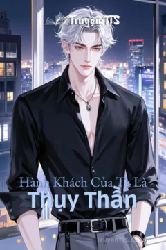 Bìa truyện Thụy Thần với hình ảnh hai nhân vật chính, bác sĩ mất ngủ và tài xế thôi miên.