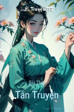 Bìa truyện Hòa Thân Tân Truyện với hình ảnh nhân vật chính trong trang phục cổ trang.