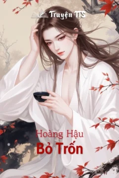 Bìa truyện Hoàng Hậu Bỏ Trốn với hình ảnh mỹ nhân cổ đại.