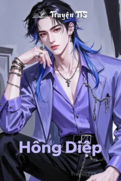 Ảnh bìa truyện Hồng Diệp, thể loại đam mỹ rùng rợn, với hình ảnh Chu Thành và tiểu quỷ.