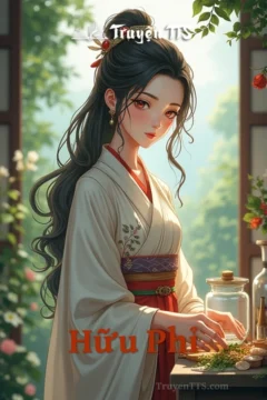 Bìa truyện Hữu Phỉ với hình ảnh nhân vật đứng trước khung cảnh giang hồ hùng vĩ.
