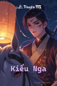 Bìa truyện Kiều Nga với hình ảnh nhân vật nữ chính trong trang phục cổ trang.