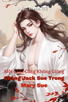 Bìa truyện "Chàng Jack Sue Trong Mary Sue" với các nhân vật chính.