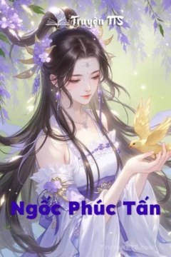 Ảnh bìa truyện "Phúc Tấn" với nhân vật nữ chính giả ngốc.