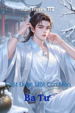 Ảnh bìa truyện "Nhặt Được Một Con Mèo Ba Tư" với hình ảnh chú mèo Ba Tư và nhân vật chính.