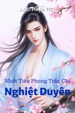 Bìa truyện Nghiệt Duyên với hình ảnh hai nhân vật nam trong trang phục cổ trang.