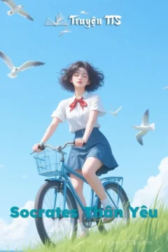 Bìa truyện Socrates Thân Yêu với hình ảnh nhân vật nam đang chờ đợi.