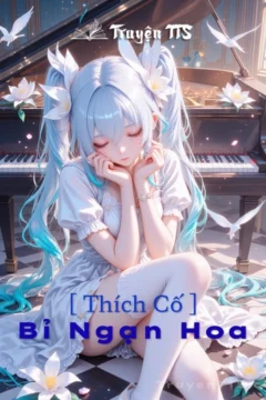Bìa truyện Bỉ Ngạn Hoa với hình ảnh rừng anh đào mùa xuân và nhân vật Thích Thiếu Thương