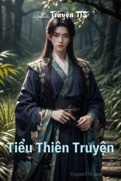 Ảnh bìa Tiểu Thiên Truyện: Tiểu Thiên với đôi tai đen, thân thể trần trụi, và ánh mắt đầy dục vọng của hắn.