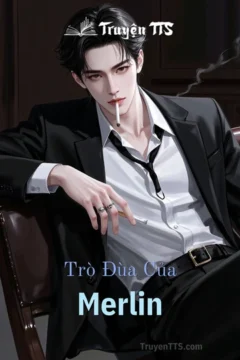 Bìa truyện Trò Đùa Của Merlin với các nhân vật trong trang phục huyền bí.