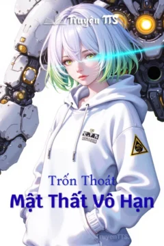 Bìa truyện Trốn Thoát Mật Thất Vô Hạn với hình ảnh nhân vật đang tìm kiếm lối thoát trong không gian tối tăm.