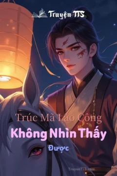 Bìa truyện "Trúc Mã Lão Công Không Nhìn Thấy Được" mô tả hồn ma bảo vệ người yêu trong bối cảnh phim kinh dị.