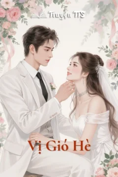 Bìa truyện Vị Gió Hè với hình ảnh lãng mạn, thể hiện tình yêu ngọt ngào