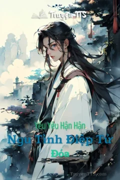 Bìa truyện Ngu Tình Điệp Tử Đóa với hình ảnh cặp đôi trong trang phục cổ trang.